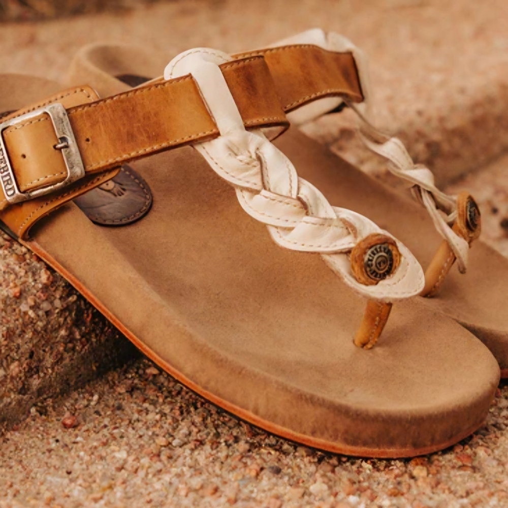 Freebird Athena Sandal in Bone